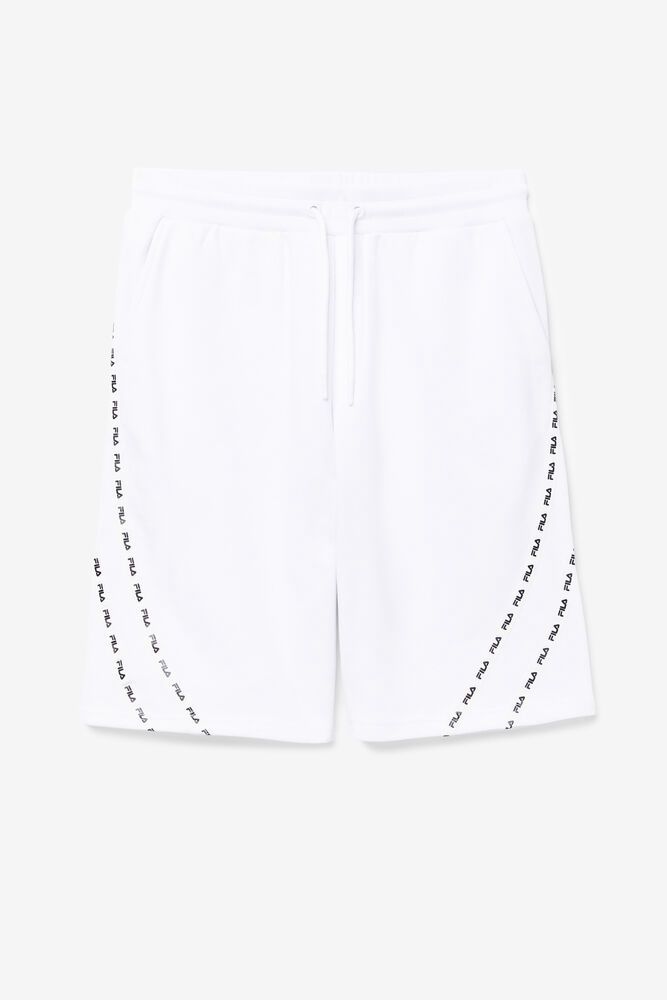 Fila Shorts Mens White - Salvation - Philippines 9084653-XC